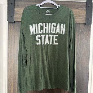 Top of the World Michigan State Forest Green Long Sleeve Shirt